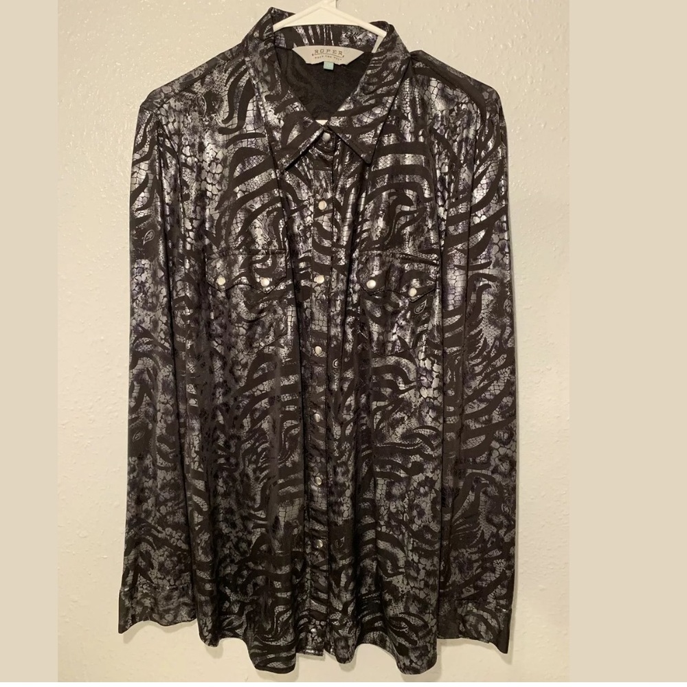 🩷 ROPER WESTERN BUTTON DOWN SIZE 1X